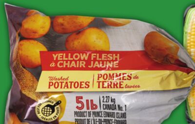 Yellow Flesh, White, Red Or Russet Potatoes Or Sweet Corn
