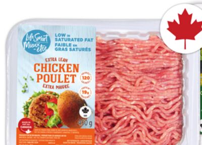 Life Smart Extra Lean Ground Chicken Or Turkey Or Zabiha Halal Extra Lean Ground Chicken