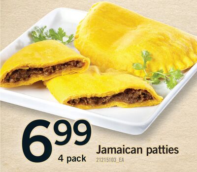 JAMAICAN PATTIES, 4 PACK