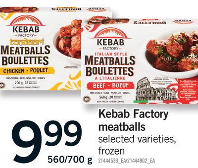 KEBAB FACTORY MEATBALLS, 560/700 g
