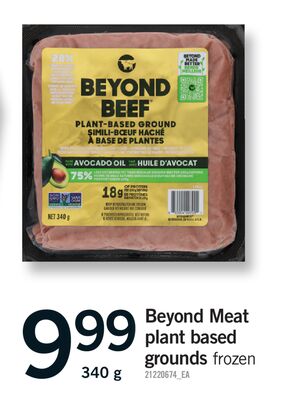 BEYOND MEAT PLANT BASED GROUNDS FROZEN, 340 g