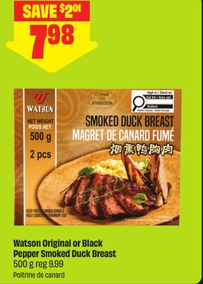 Watson Original or Black Pepper Smoked Duck Breast - FreshCo Mid-Autumn
