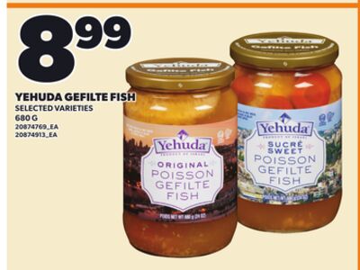 YEHUDA GEFILTE FISH, 680 G
