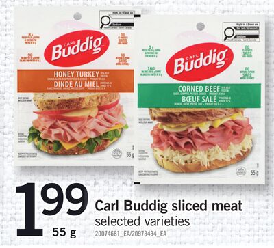 CARL BUDDIG SLICED MEAT, 55 G