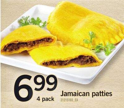 JAMAICAN PATTIES, 4 PACK