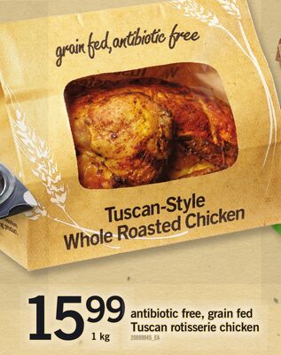 TUSCAN ROTISSERIE CHICKEN, 1 KG
