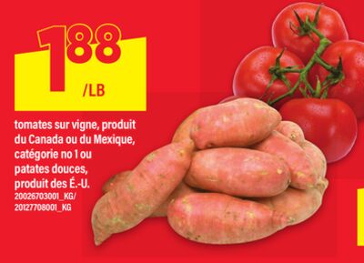 Tomates Sur Vigne Ou Patates Douces