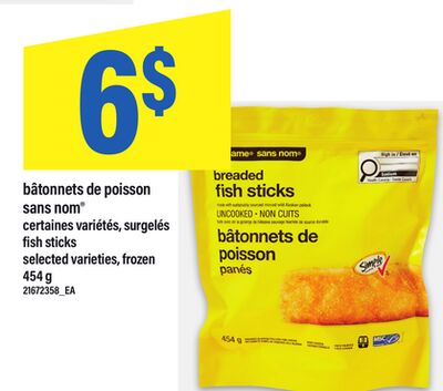 BÂTONNETS DE POISSON SANS NOM | FISH STICKS, 454 G