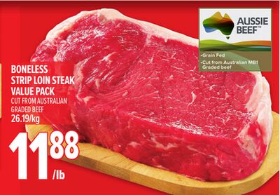 Boneless Strip Loin Steak Value Pack
