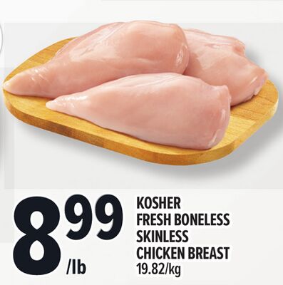 Kosher Fresh Boneless Skinless Chicken Breast