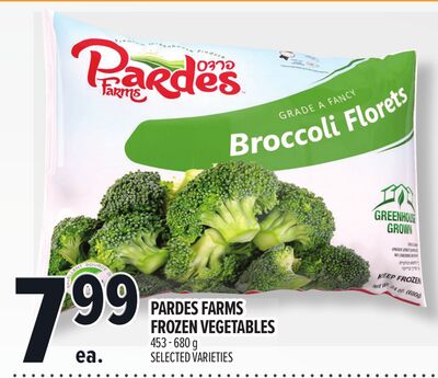 Pardes Farms Frozen Vegetables
