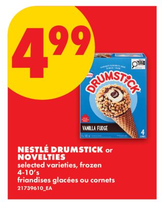 Nestlé Drumstick Or Novelties, 4-10's