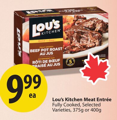 Lou's Kitchen Meat Entree