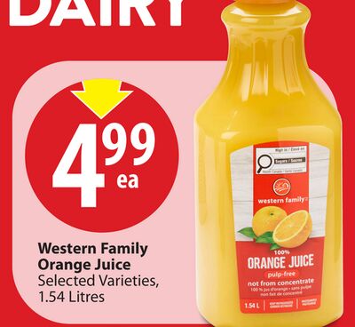 Western Family Orange Juice