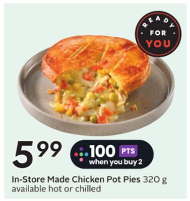 In-Store Made Chicken Pot Pies