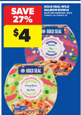 GOLD SEAL WILD SALMON BOWLS, 160 G
