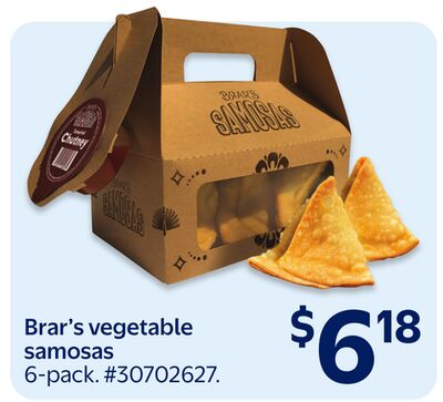 Brar's vegetable samosas