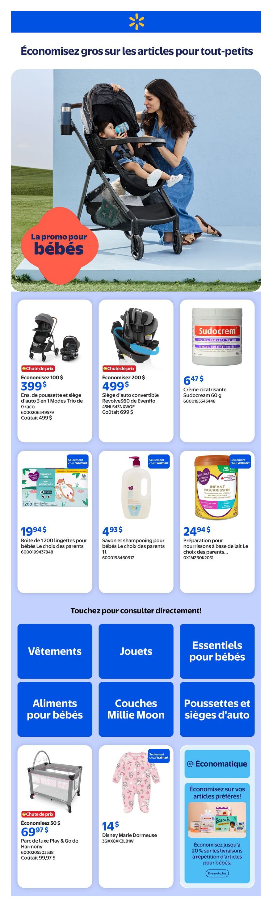 La promo pour bébés